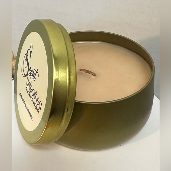 NEW TOBACCO CARAMEL, SCENT UNLEASHED LUXURY HAND POURED SCENTED CANDLES - Picture 3 of 4